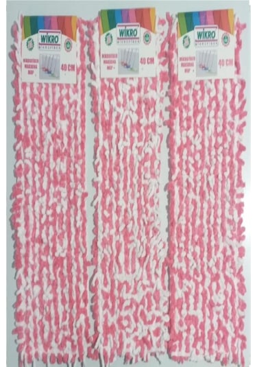 Wikro 3 Adet Mikrofiber Makarna Mop 40 Cm