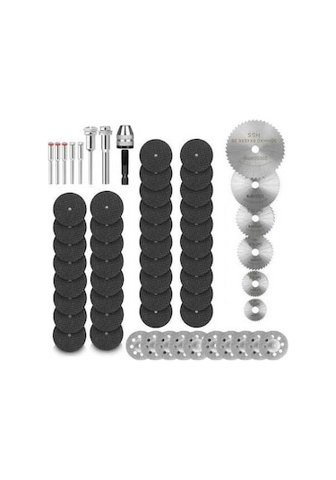 Pazly 60 Parçalı Profesyonel Kesim Seti - Ahşap, Metal, Pvc İçin Hızlı Kesim Diskleri