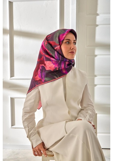 Silk Home Twill İpek Eşarp 11480-87 Koyu Mor, Pembe, Pudra, Kırmızı, Mor, Yeşil