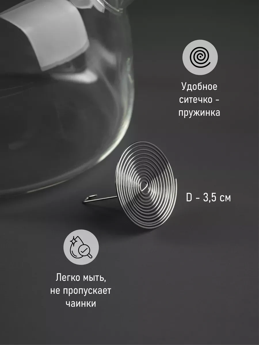 Glasshouse Cam Demlik Sürahi 1000 Ml 244764235 Beyaz