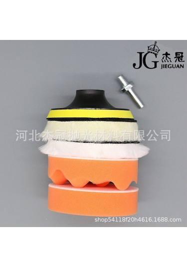 Xindoker 3/7 İnç 6 Parça Fırça Seti - Otomobil Cila Ve Parlatma, Yumuşak Sponge Ve Yün Diskler, Kolay Kullanım, Dayanıklı Malzeme