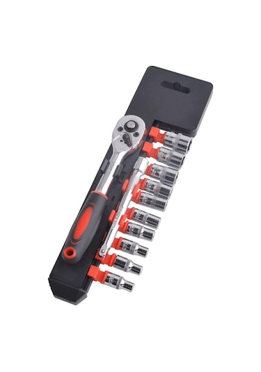 Cr-v Socket Set 12 Parça 1/2 İnç Vakumlu Lokma Seti
