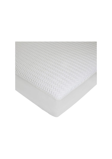 Kapitoneli Sıvı Geçirmez Kaliteli Yatak Koruyucu Fıttedli Alez Beyaz