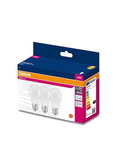 Osram Ledvalue 4,9w 40w 3 Lü Led Ampul Beyaz - 6500k E27