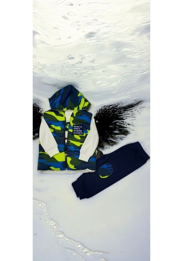 Kamuflaj Desenli 3lü Takım renkli