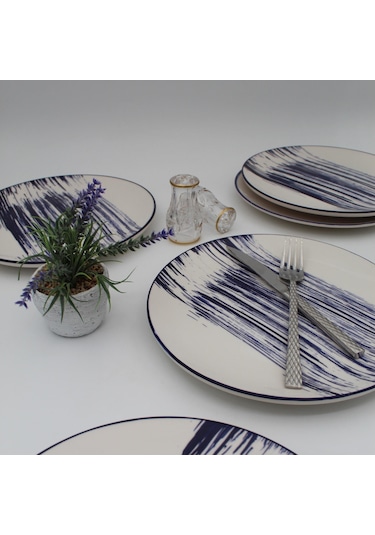 Royal 20 Cm Pasta Tabağı 6 Adet - Desenli