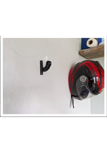 Motosiklet Kask Askısı Kask Tutucu Askılık Siyah