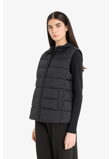 Defacto Su Geçirmez Fermuarlı Şişme Yelek E8587ax25aubk27 Siyah