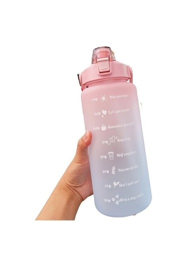 Enjoytime 2000ml Spor Su Matarası - Yeşil Tjelrh Açık Pembe