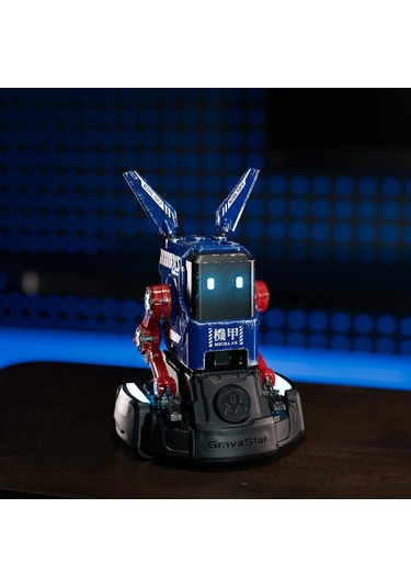 Gravastar Alpha65 Robot Figürlü 65w Hızlı Şarj Adaptörü Ve Şarj Standı, Mavi