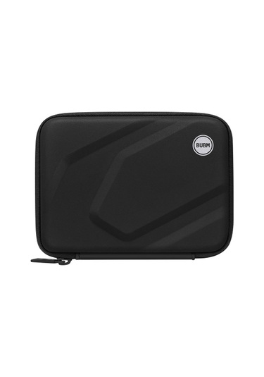 Bubm Buzlu Sert Disk Çantası Geniş Kapasiteli Kumaş Seçimi Su Geçirmez Kolay Taşınabilir Sert Kabuk Aşınmaya Dayanıklı Siyah Siyah