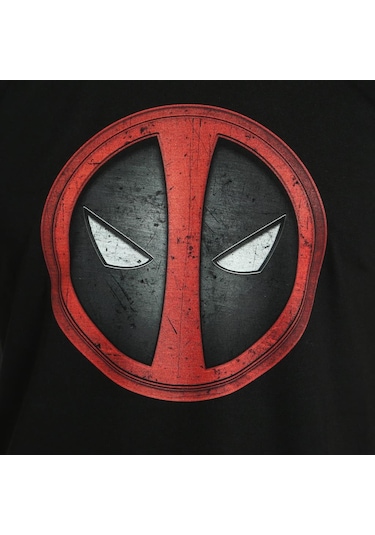 Bant Giyim - Deadpool Siyah Erkek T-shirt Tişört Siyah