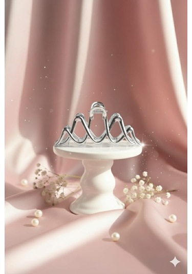 Mandal Modelli Metal Toka, Metal Klipsli Mandal Toka Gümüş