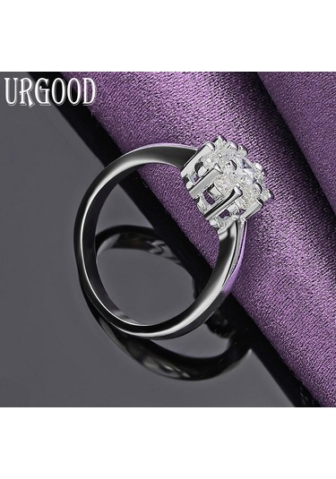 925 Ayar Gümüş Moda Aaa Zirkon Yüzük Güzel Hediye Takı