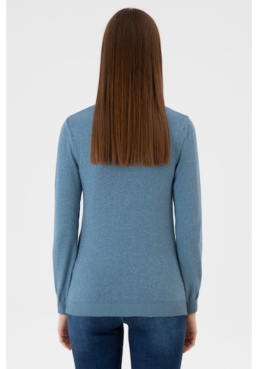 U.s. Polo Assn. Kadın Kazak /triko 50313590-vr251 Koyu Mavı Melanj