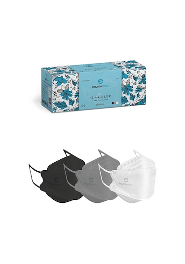 Saytekmed Meltblown Filtre Özel Tasarım ve Renkler Klasikler Maske (1 Kutu/ 15 Adet)