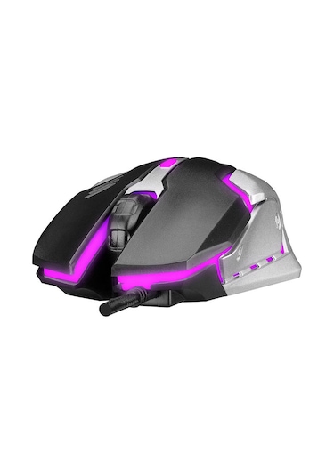 EVEREST SM-G72 USB SİYAH/GÜMÜŞ IŞIKLI GAMING MOUSE