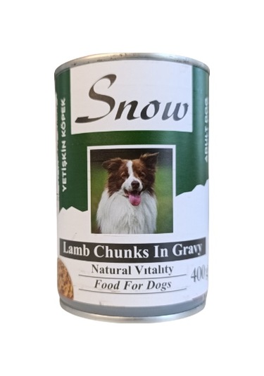 Snow Kuzu Etli Yetişkin Konserve Köpek Maması 6 x 400 G