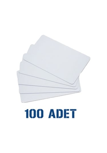 Baskısız Boş Beyaz Pvc Kart 100 Adet