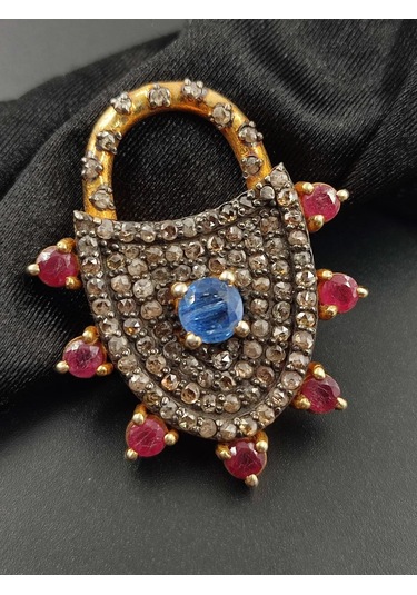 Tanzanit Yakut Elmas Kolye Ucu 283