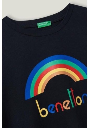Over-Q Benetton Tshirt Kırık Beyaz