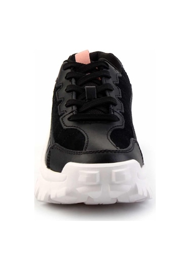 Black Hakiki Deri Kadın Sneaker Cat0111100502 001