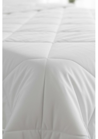 Niron Tek Kişilik Yorgan + 1 Adet Yastık Seti 155x215 Cm 4 Mevsim Mikrofiber Konfor Beyaz