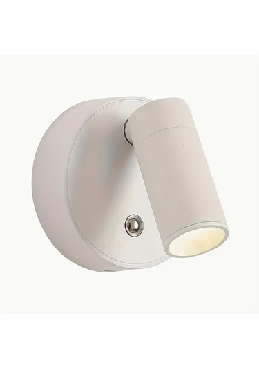 Willowhaven Beyaz 360 Derece Dönen Usb Şarjlı Dokunmatik Led Yatak Başı Lambası Beyaz