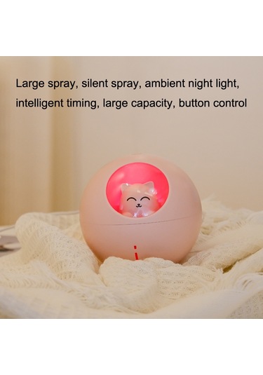 Wt-tx5 Usb Direct Insert Versiyonu Nemlendirici Mini Planet Cat Masaüstü Arıtma Cihazı Beyaz