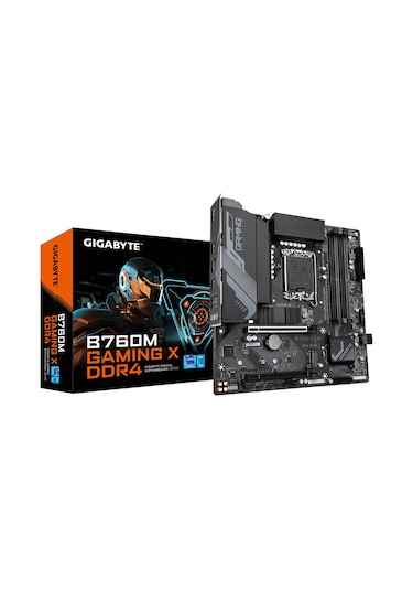 Gigabyte B760M Gaming X DDR4 Intel B760 5333 MHz (OC) DDR4 Soket 1700 mATX Anakart