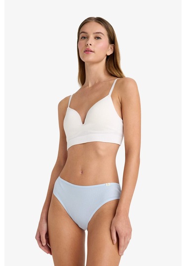 Defacto Ribana 3lü Brief Külot-fall İn Love D6404ax25aube572 Mavi