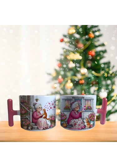 Ninenin Kedileri Porselen Fincan / Kupa -mug 149 Beyaz