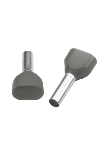 Tbloc Ies 2x2,5/10 Gri Çift Girişli Yüksük İzoleli F Norm 250'li Paket