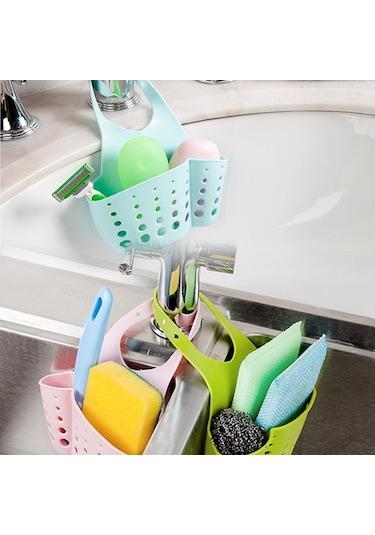 Sones Tm15008 Ayarlanabilir Takmalı Lavabo Depolama Askılı Sepet Mutfak Drenaj Askılı Çanta