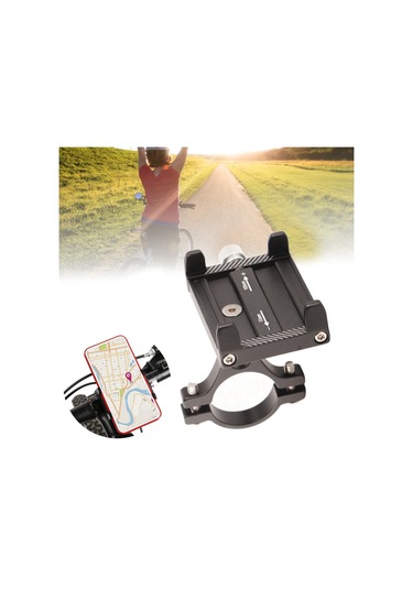 Ximistore9 Bisiklet İçin Alüminyum Telefon Tutucu - Sağlam, Hızlı Kurulumlu, 4.0-6.7 İnç Telefonlar İçin, 22.2-31.8 Mm Sapkalarda Uyumlu