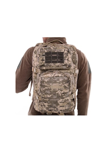 Single Sword 36l Su Geçirmez Outdoor Taktik Sırt Çantası Kamuflaj-Haki Nano