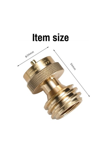Tongxida Brass Qcc1 Adaptörü - Propane Tankı İle Bağlantı Pz-102 Altın Altın