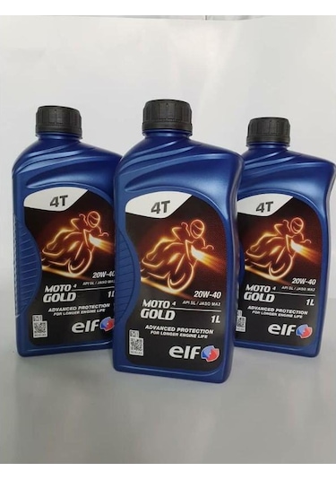 Motosiklet Yağı Elf Moto 4 Gold 20w 40 1l Mineral Apı Sn Jaso Ma2 1-adet