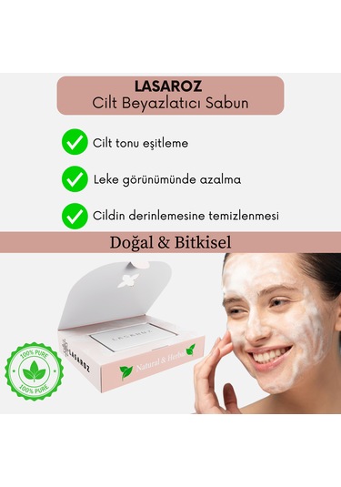 Cilt Beyazlatıcı Doğal Bitkisel Pirinç Sabunu 100 Gr