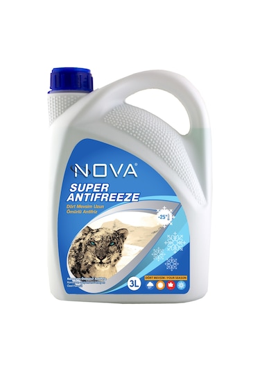 Nova Ultra -25 Derece 3 Litre Yeşil Antifriz +cam Suyu 1 L
