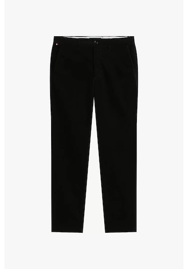 Erkek Denton Düz Paça Kadife Pantolon - Siyah Triple Black