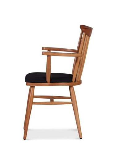 Cotswold Ahşap Kolçaklı Sandalye Natural - Siyah