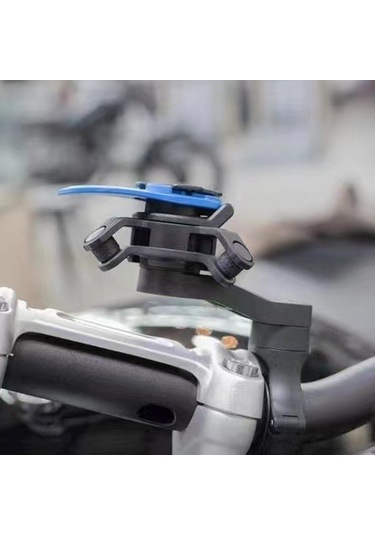 Ranyeek Motorcycle Ve Bisiklet İçin Sürüş Telefon Tutucusu - Yüksek Frekanslı Titreşim Filtreleme Ve Tamponlama Özelliği - Siyah Abs Malzeme Siyah