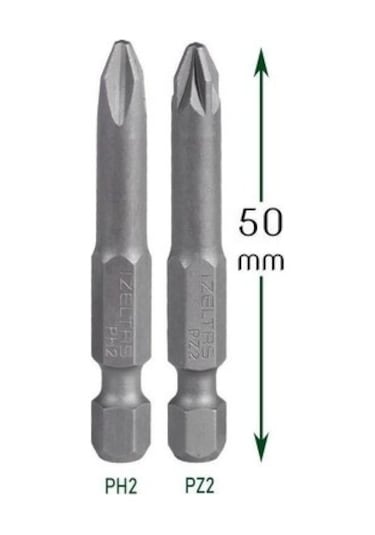 İzeltaş Pozidriv Bits Uç Pz2 50mm