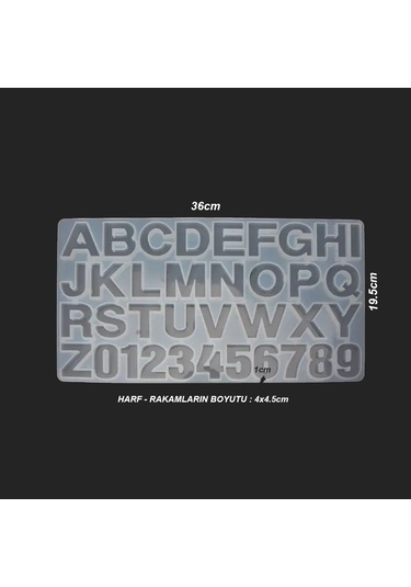 Çoklu Harf Reçine Epoksi Kalıbı - 220