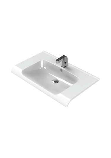 Turkuaz Seramik Cerastyle Anova 80 x 50 CM Etajer Uyumlu Lavabo