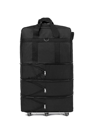 Seyahat İşi İçin Genişletilebilir Bavul Çantası Katlanabilir Tekerlekli Bagaj Çantası 22inch