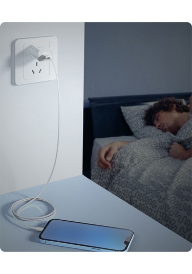 Honmex Romoss Beyaz 1m Lightning Şarj Kablosu - Usb-a Bağlantı, Tpe Malzeme, 2.4a Hızlı Şarj