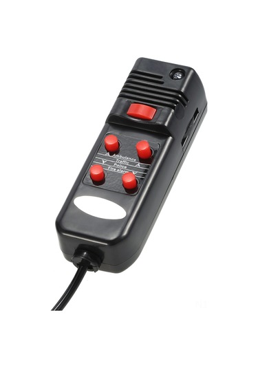 Honmex 12v 60w 5 Sesli 300db Yüksek Sesli Alarm Sireni, Araba, Minibüs, Motosiklet Ve Botlar İçin Evrensel Abs Plastik Horn