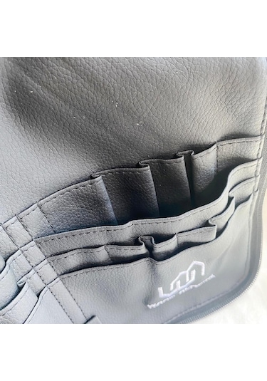 25 Cepli Pu Deri Makyaj Fırça Kemeri - Sanatçı Kemer Askısı Ve Tutucuyla Kozmetiklerinizi Düzenleyin